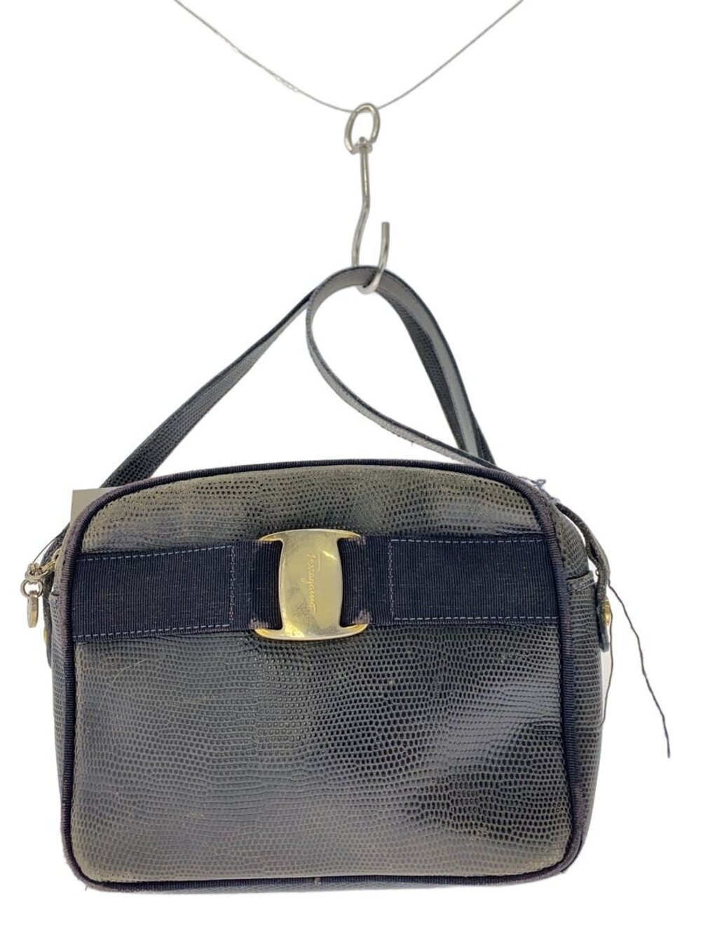 Salvatore Ferragamo Shoulder Bag Leather Black